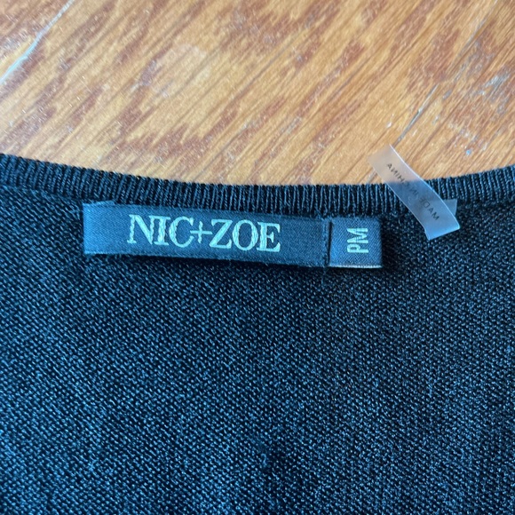 NIC & ZOE gold sequined sleeveless top Size PM - Picture 5 of 8